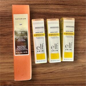 e.l.f. Skin + Naturium Sunscreen & Glow Set – SPF 30 & 50 (New)